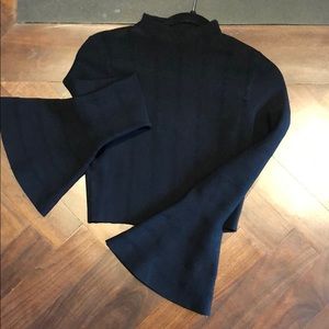 Keepsake Black Bell Sleeve Top